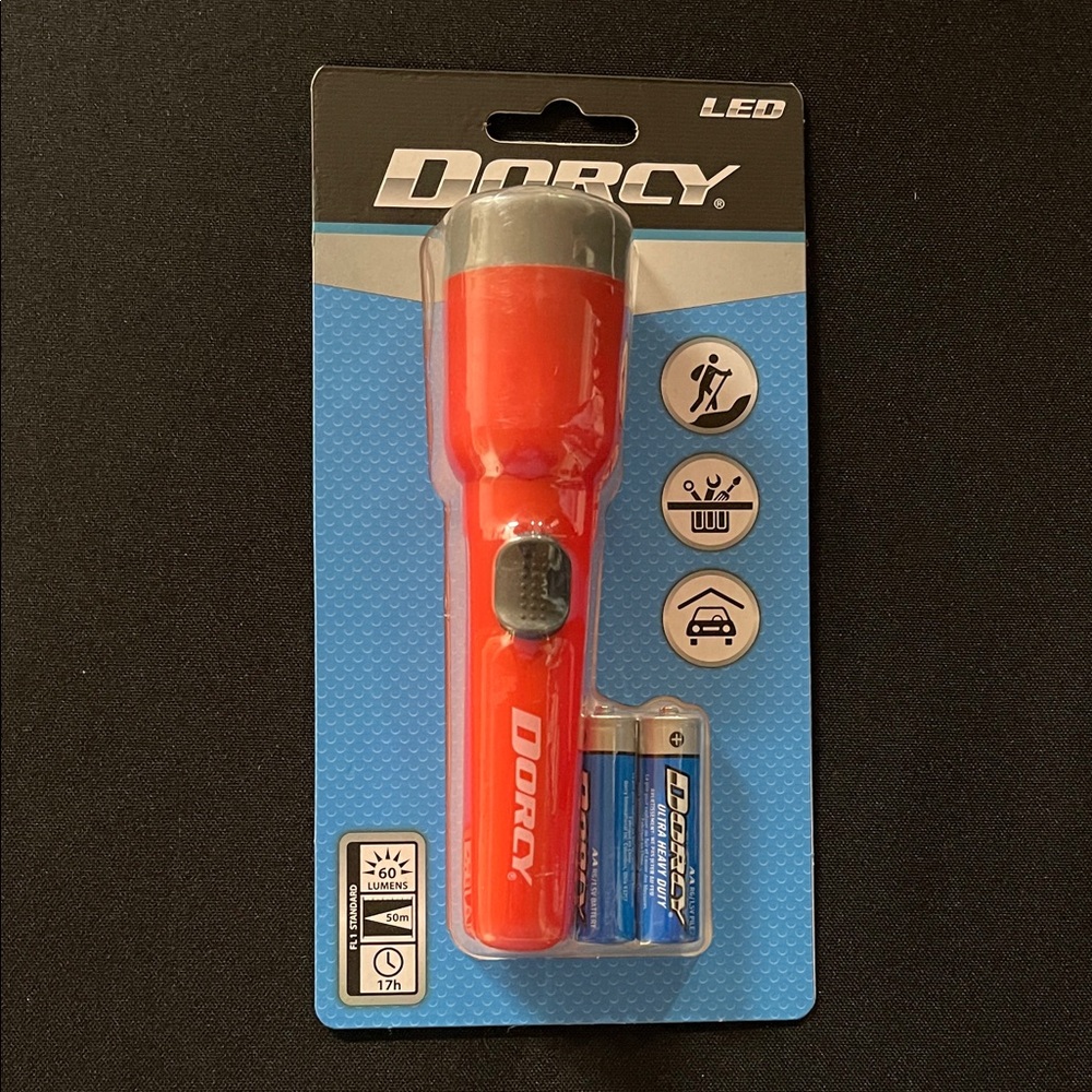 Dorcy Red LED Flashlight 60 Lumens New